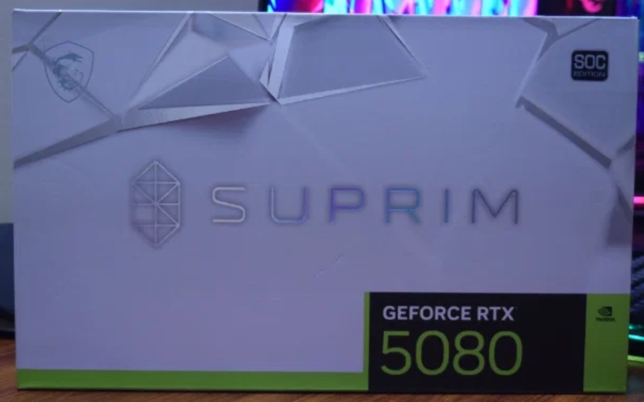 MSI GeForce RTX 5080 SUPRIM SOC